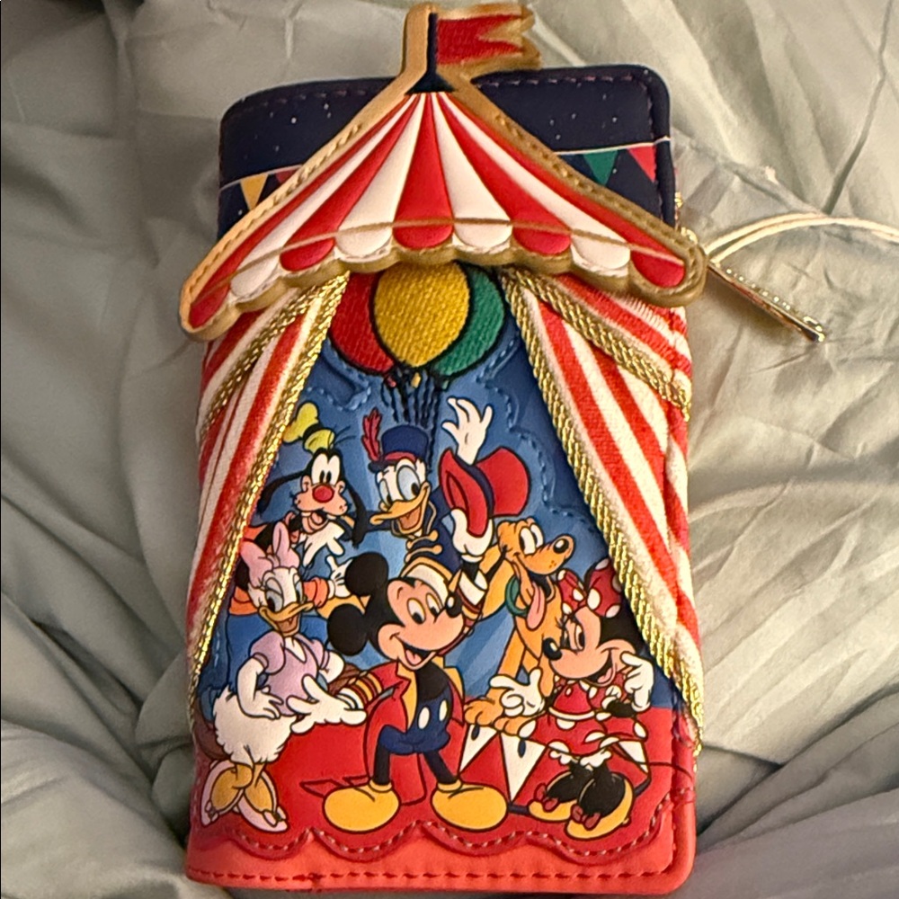 Loungefly Red and Gold Disney Wallet